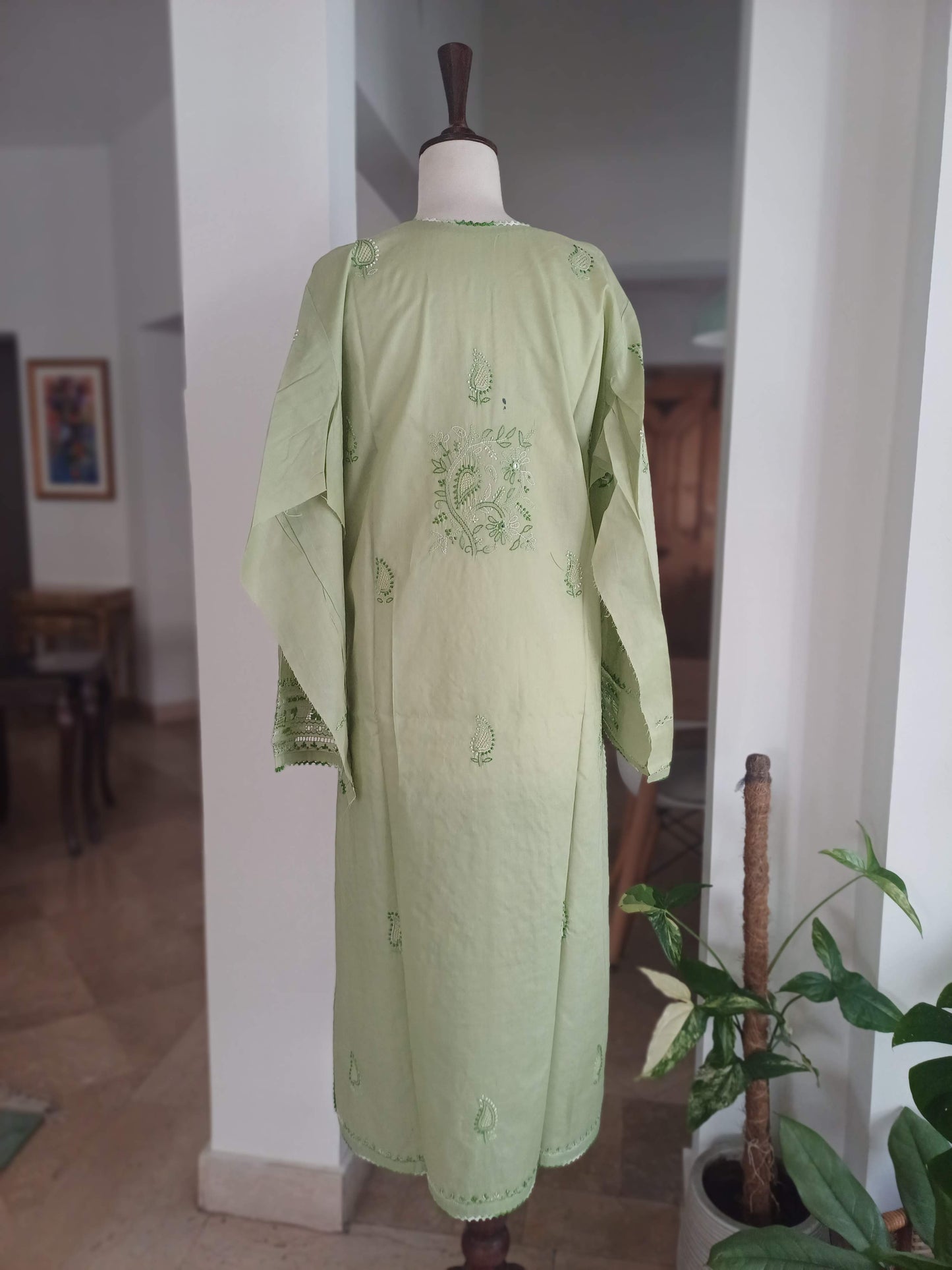 Gulbahar – Emerald Shadow Work & Tarkashi Kurta