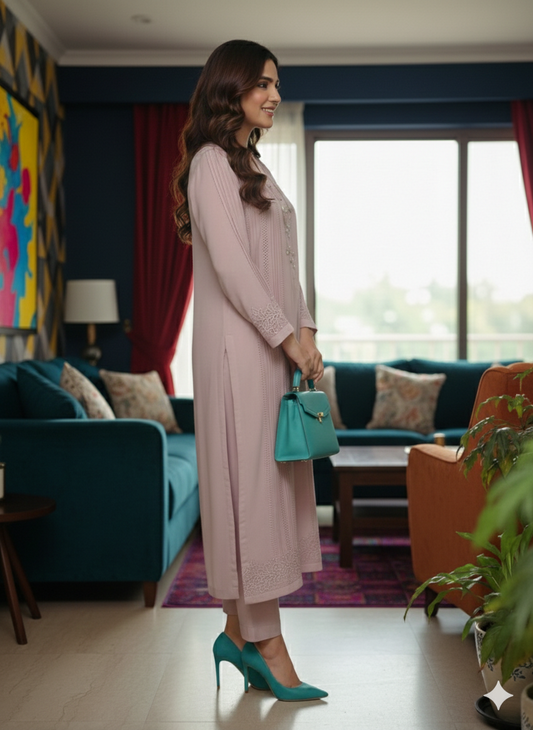 A - Eid Collection 2026 - Tea Rose Ensemble