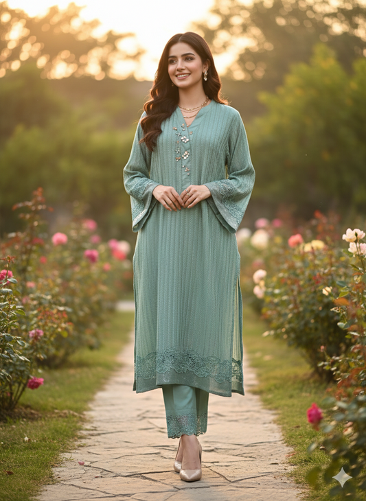 A - Eid Collection 2026 - Sage Serenity Ensemble